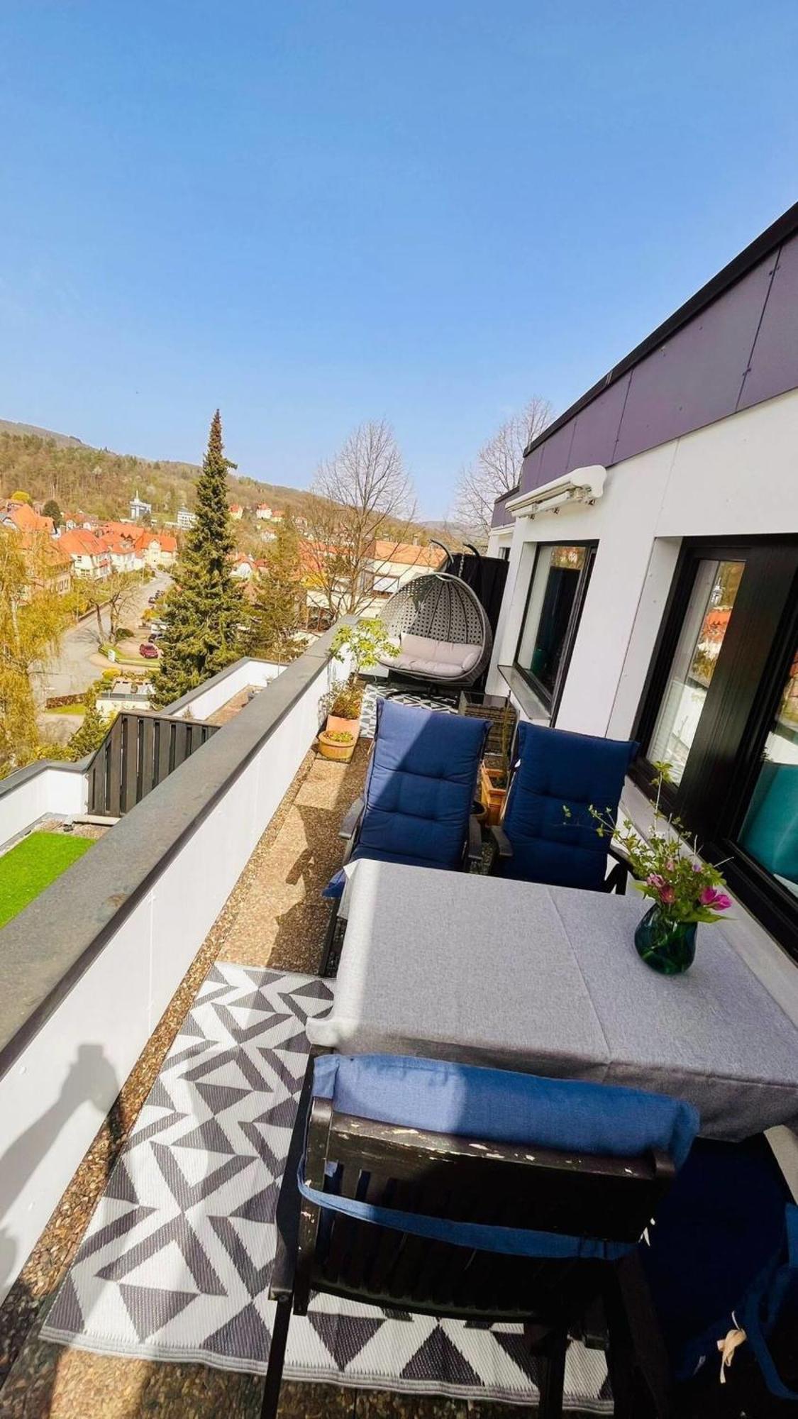 Das Kleine Penthouse Mit Kamin Bad Sachsa Luaran gambar