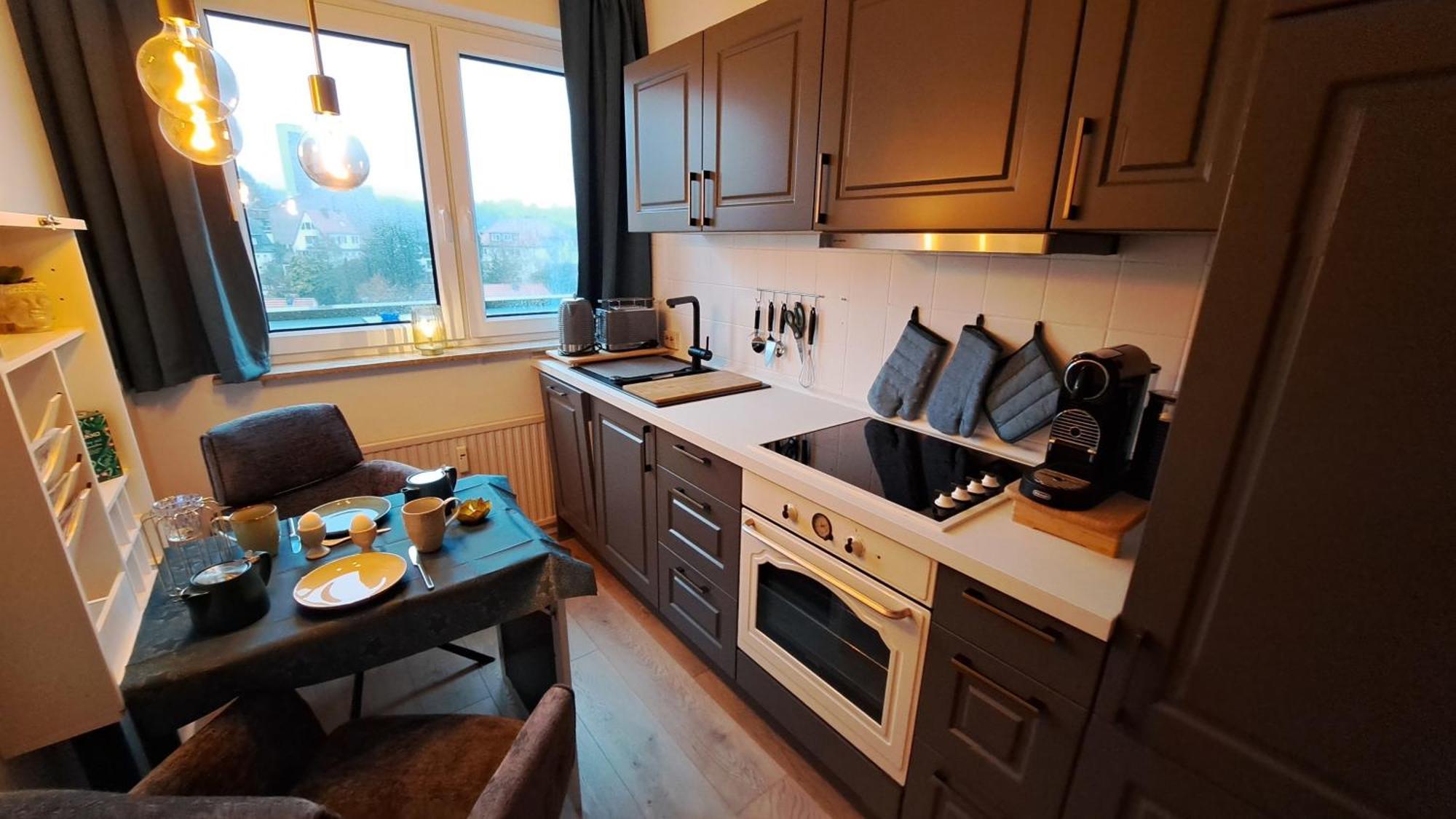 Das Kleine Penthouse Mit Kamin Apartment Bad Sachsa Luaran gambar